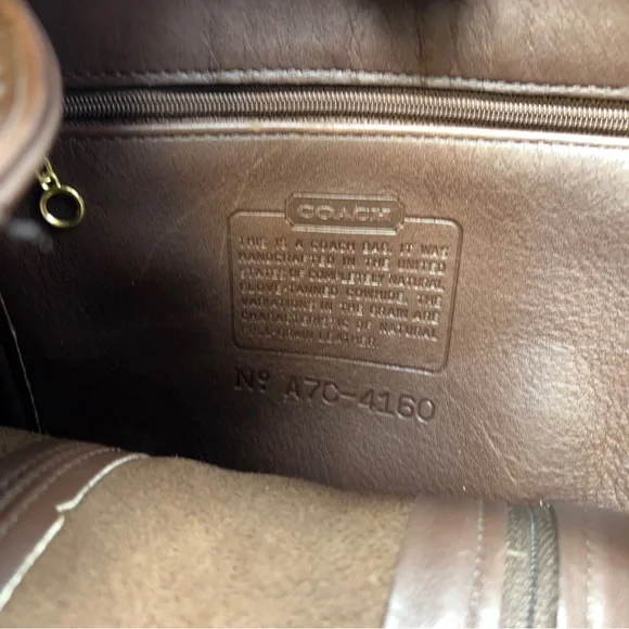 Coach 4160 Vintage Brown Sling Bag. - Picture 7 of 10